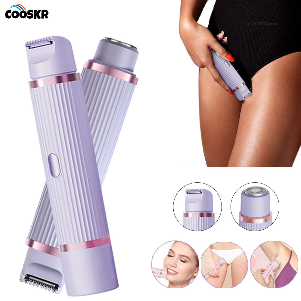 Electric Razors for Women Waterproof Bikini Trimmer Face Shaver for Underarms L