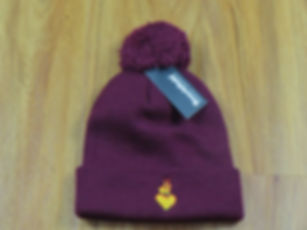 "Heart Of Fire" Pom Pom Beanie