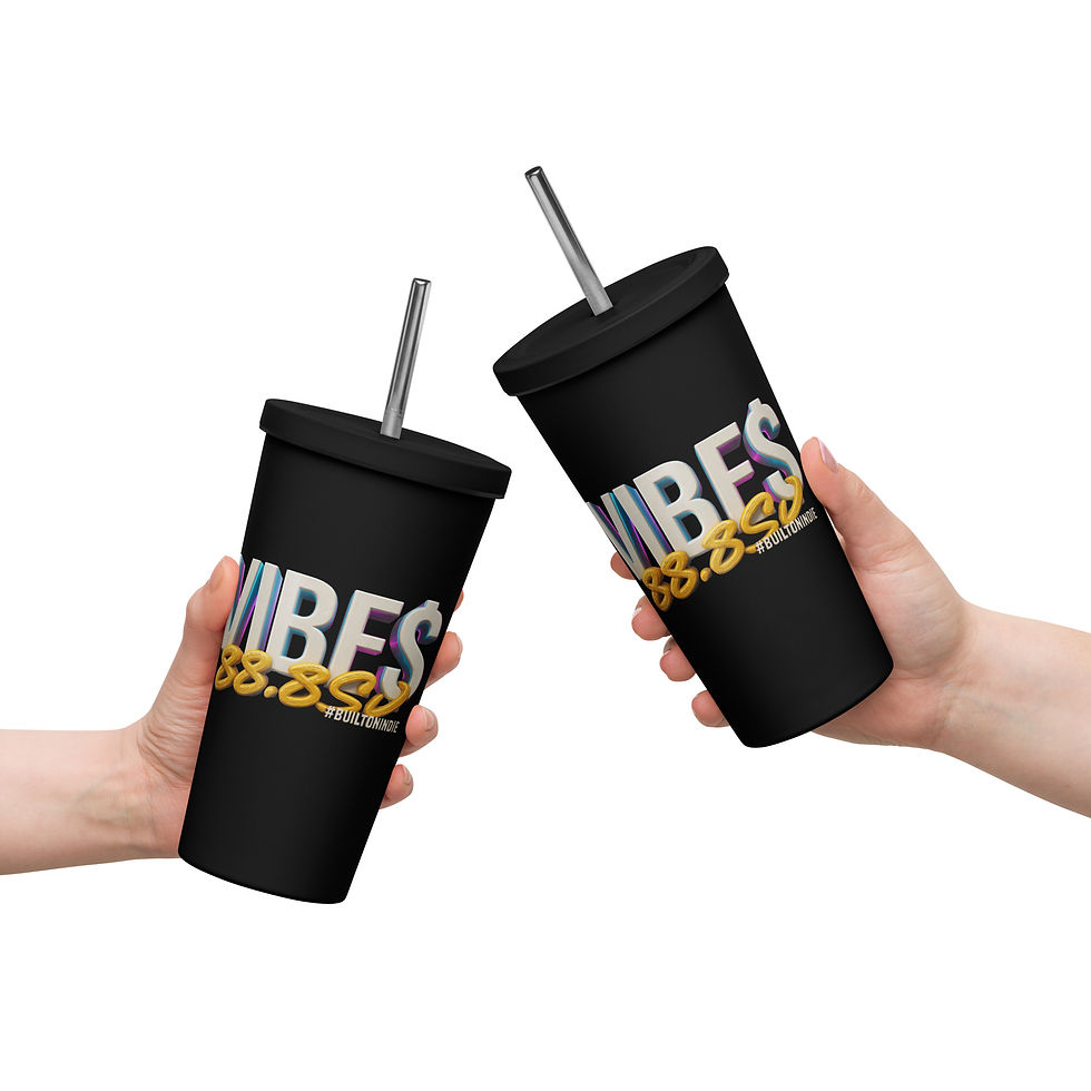 Thumbnail: VIBE$ Insulated Tumbler with a Straw