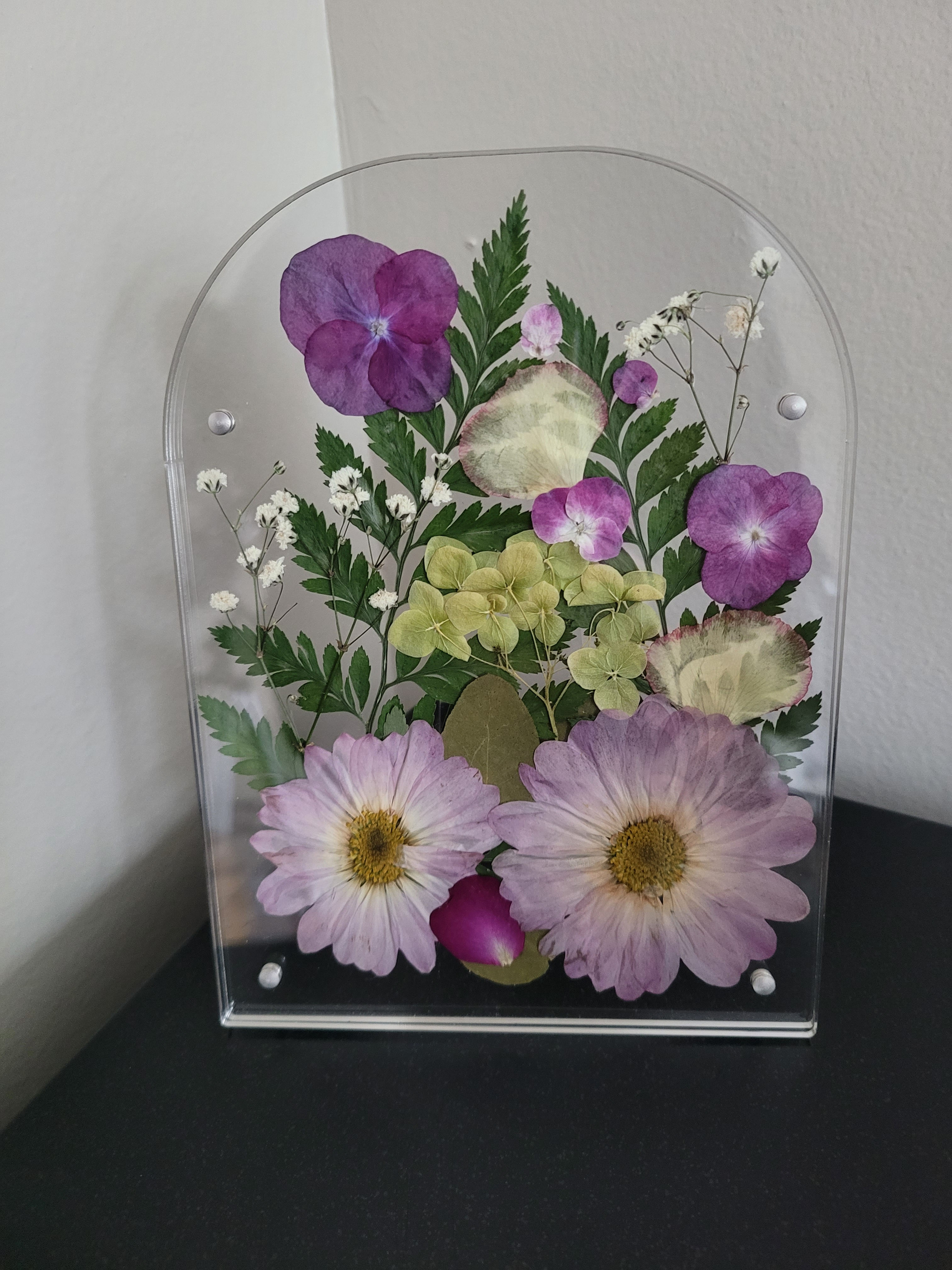 Pressed Flower Arch Frame