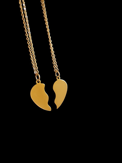 Half Heart Necklace for 2