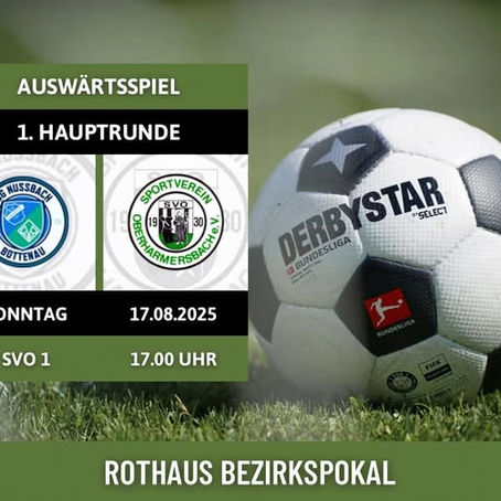 Pflichtspielauftakt im Bezirkspokal ⚫️⚪️