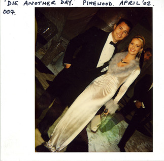 Television presenter Kevin Harris on the set of James Bond film, Die another day in 2002.