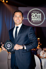 Awards host Kevin Harris, presenting for Wella EMEA in Morocco in 2011.