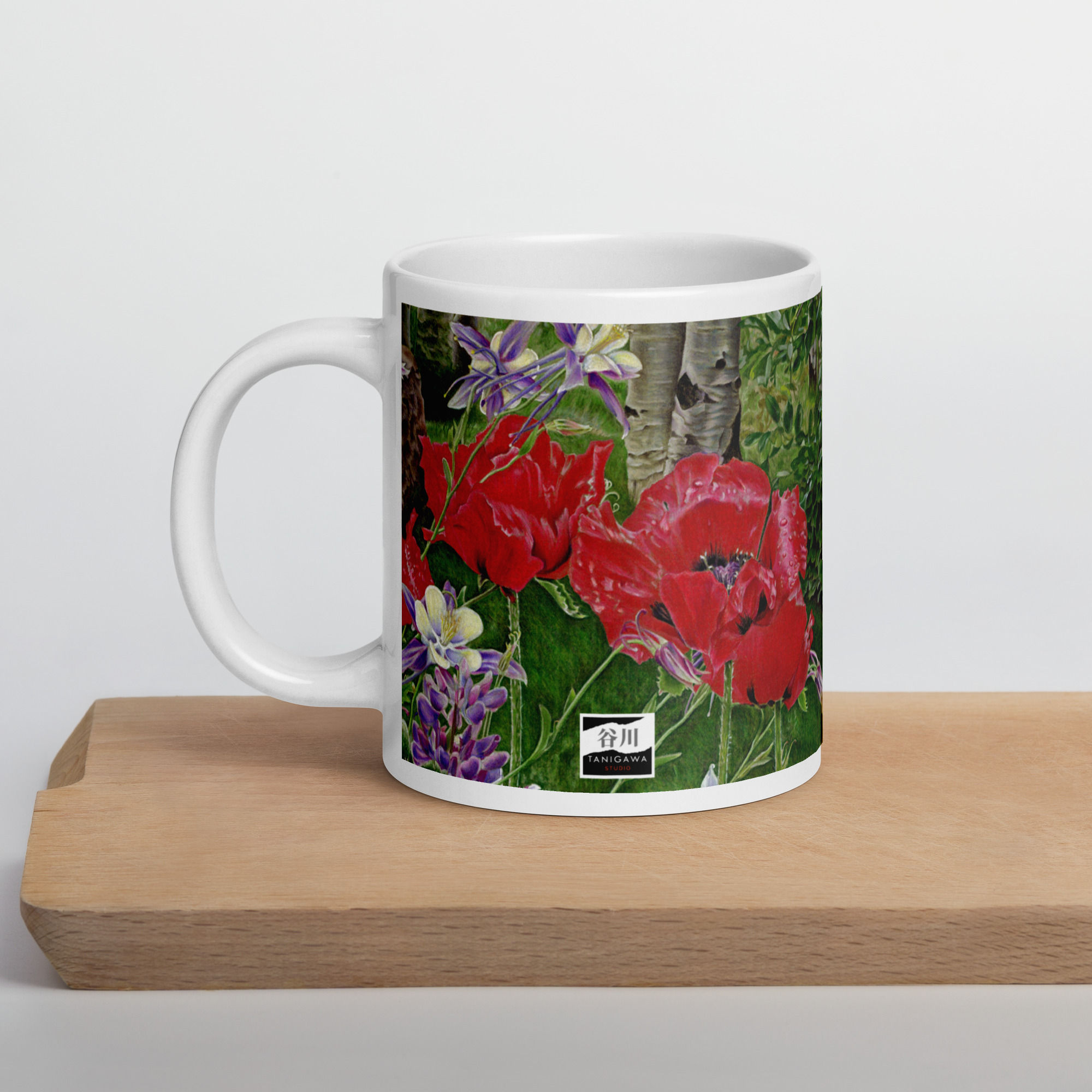 White glossy mug - After a Summer Rain