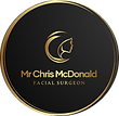 A logo for Mr Chris McDonald a facial surgeon
