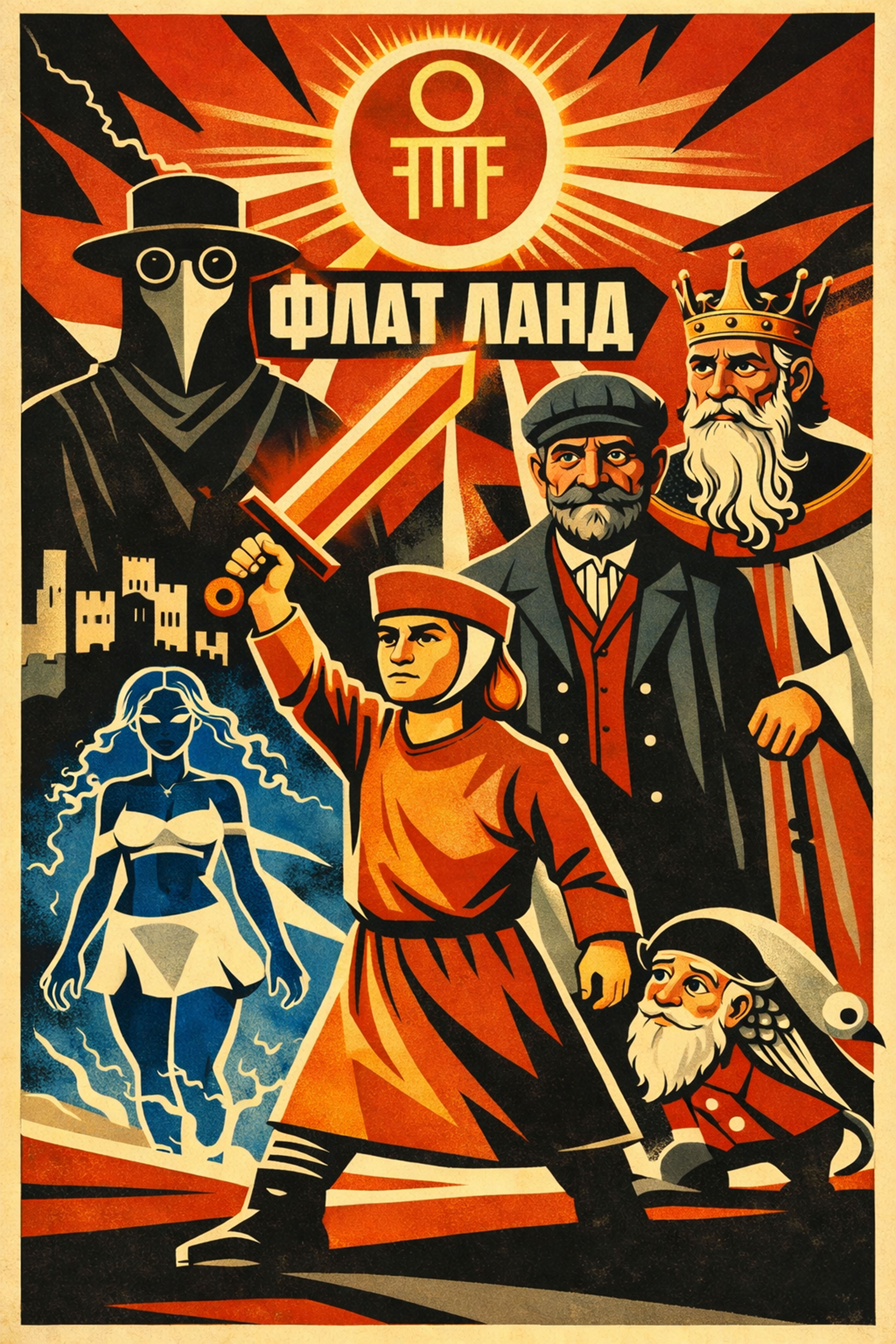 Flat Land Poster International Edition (Soviet)