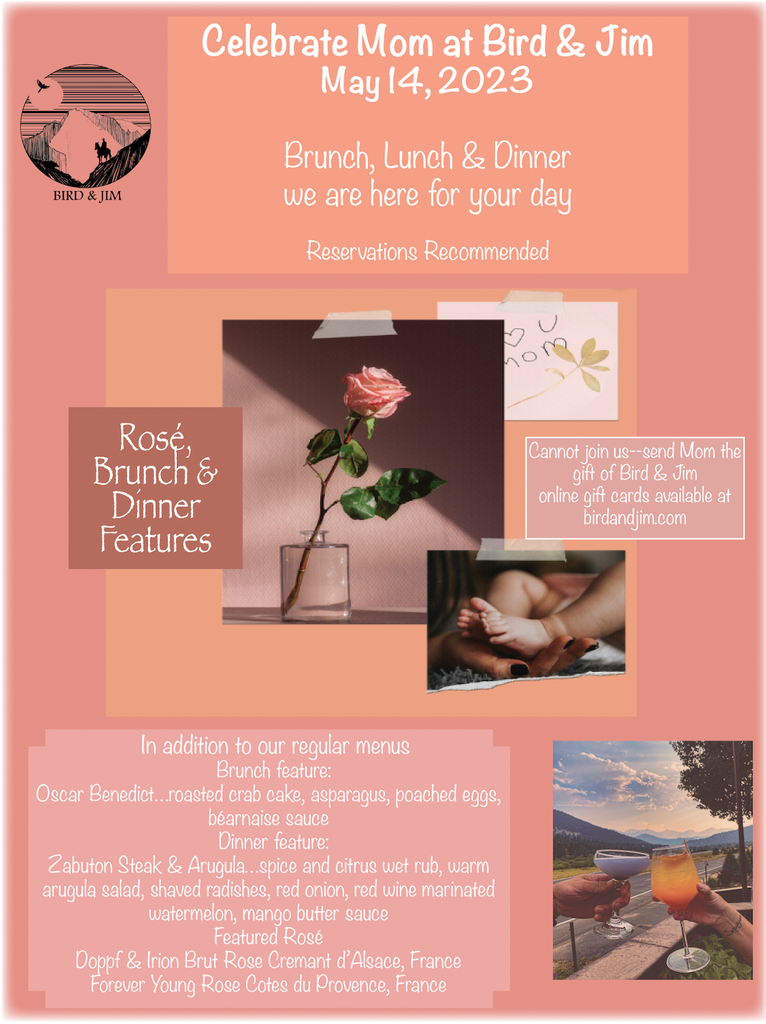 Mother's Day at Bird & Jim birdandjim