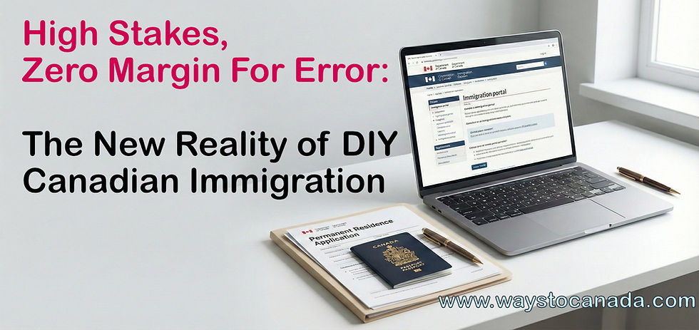 High Stakes, Zero Margin For Error: The New Reality of DIY Canadian Immigration.