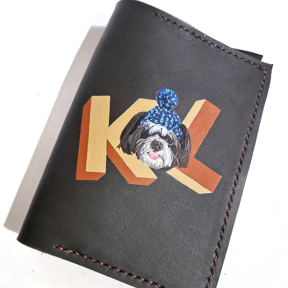 Thumbnail: Pet Portrait on a  Passport Holder