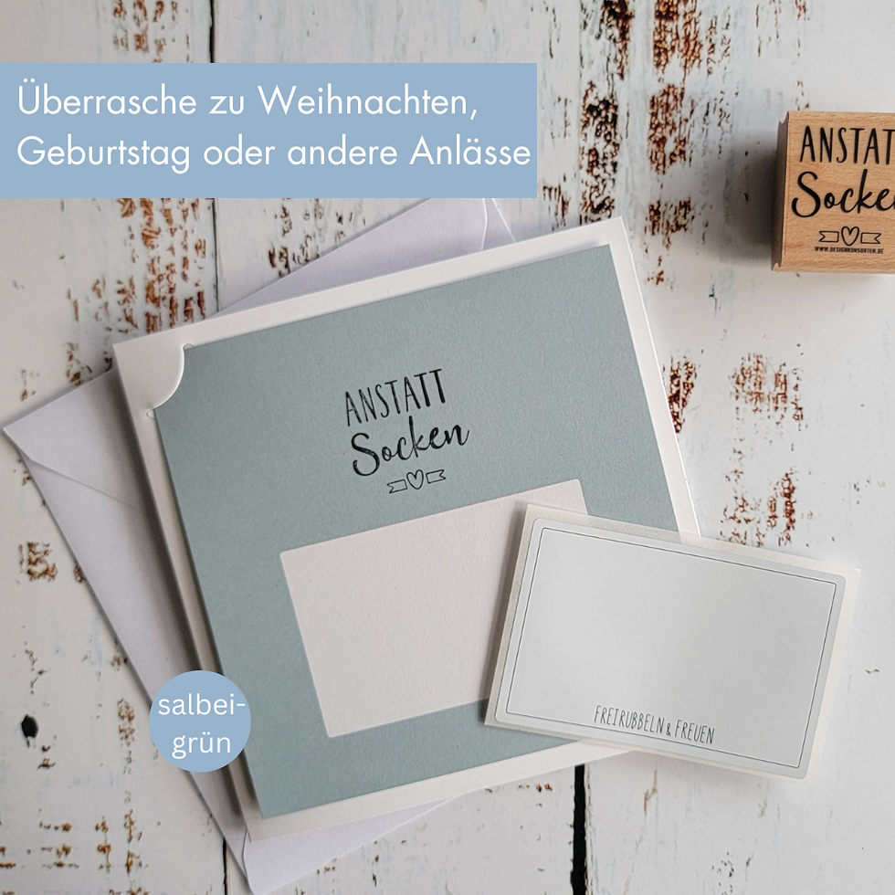 Miniaturbild: "Anstatt Socken" Rubbelkarte