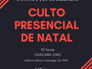 Culto de Natal na chácara CMC