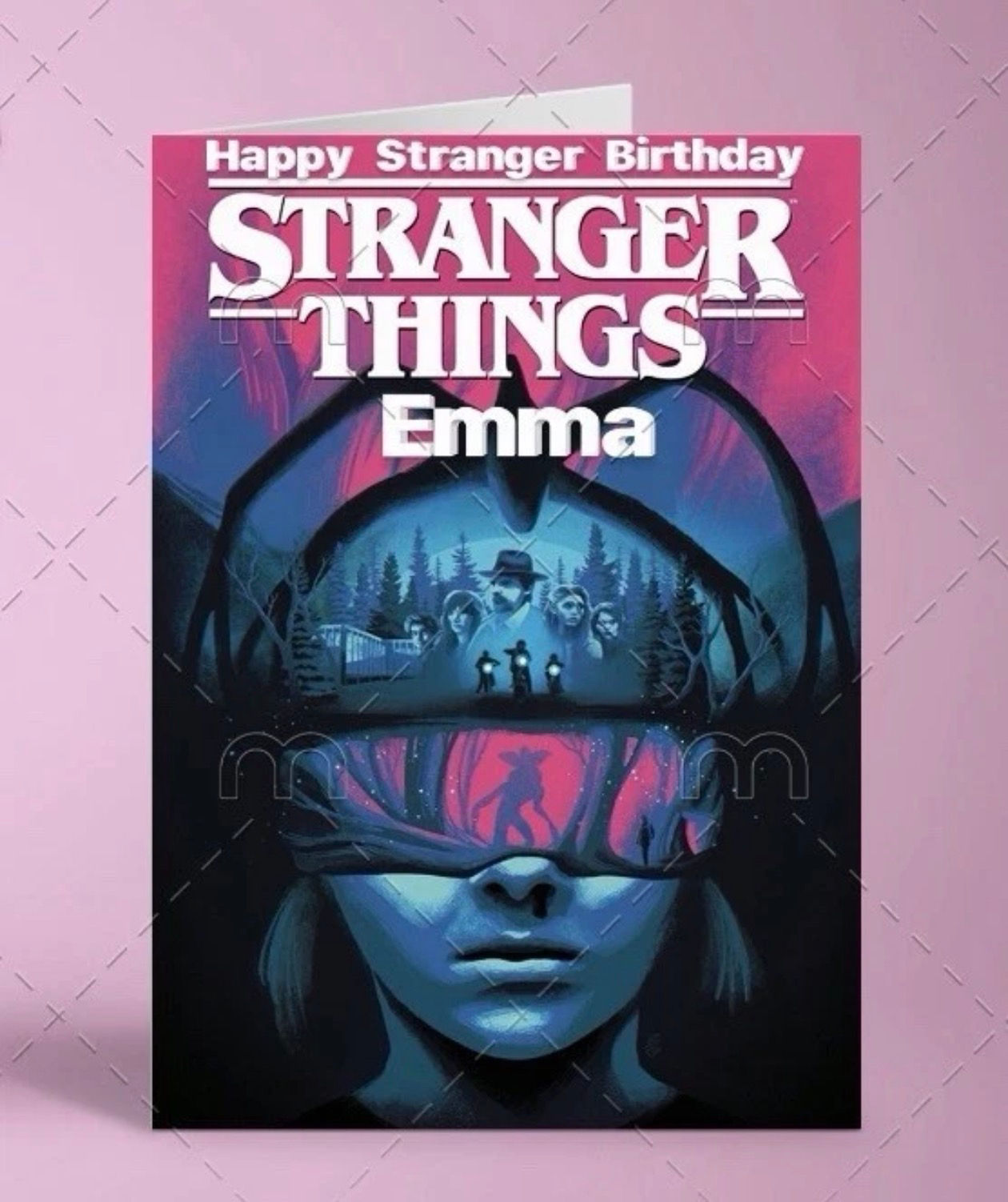 Personalised Birthday Card Stranger Things eleven Birthday Card