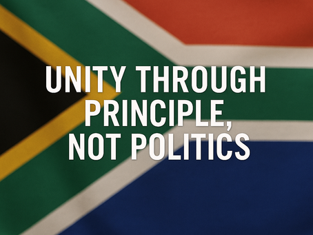 Unity Through Principle, Not Politics