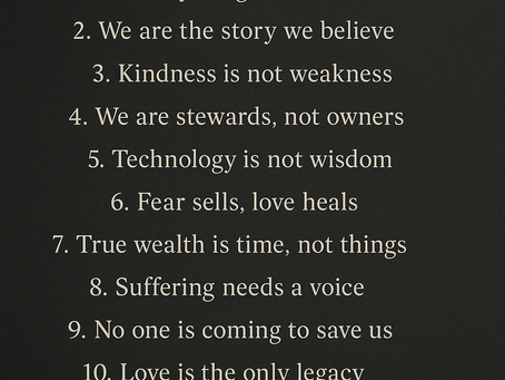The Top Ten Things Humanity Should Know