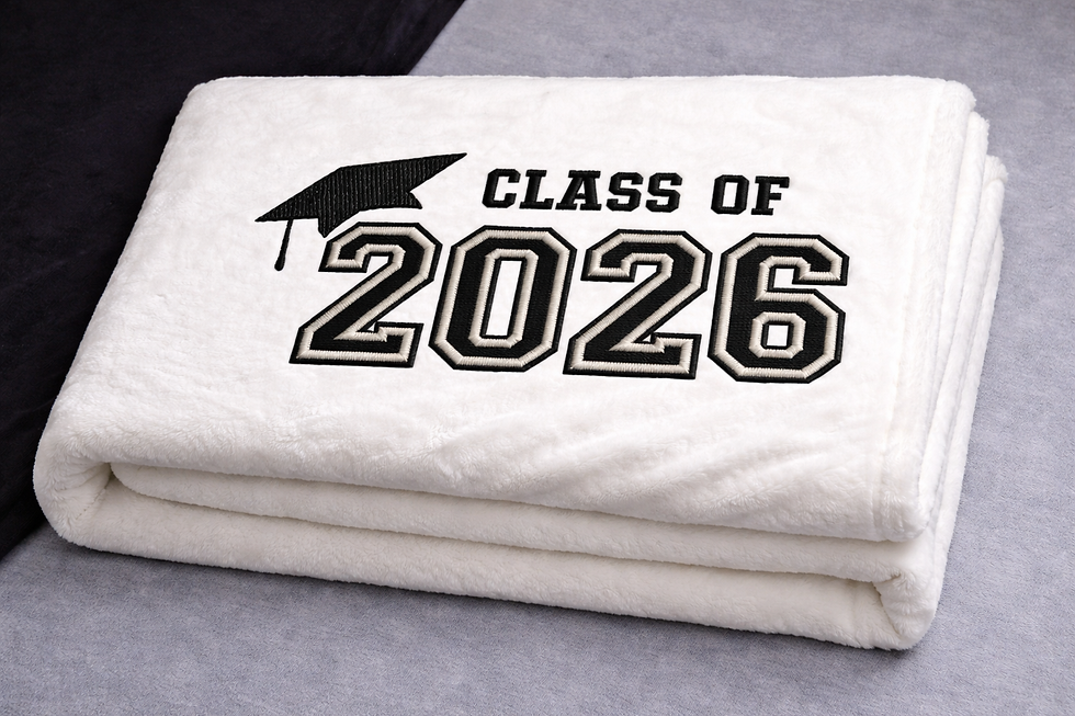 Thumbnail: Embroidered Fleece Blanket