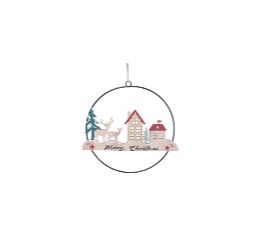 Miniatura: Colgante Casitas Navideñas. 19cm.