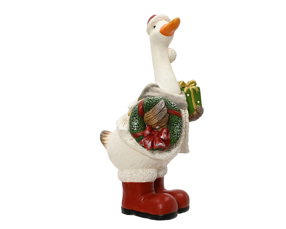 Miniatura: Pato Navideño. L.28cm x W.21cm x H.50cm.