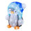 Miniatura: Pingüino LED, fijo, exterior. Largo 24.5cm x Ancho 27cm x Alto 33cm.