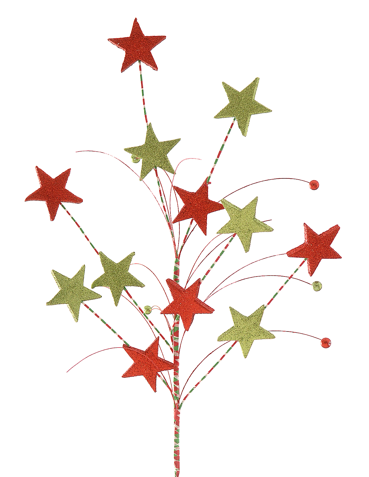 Rama decorativa con estrellitas.