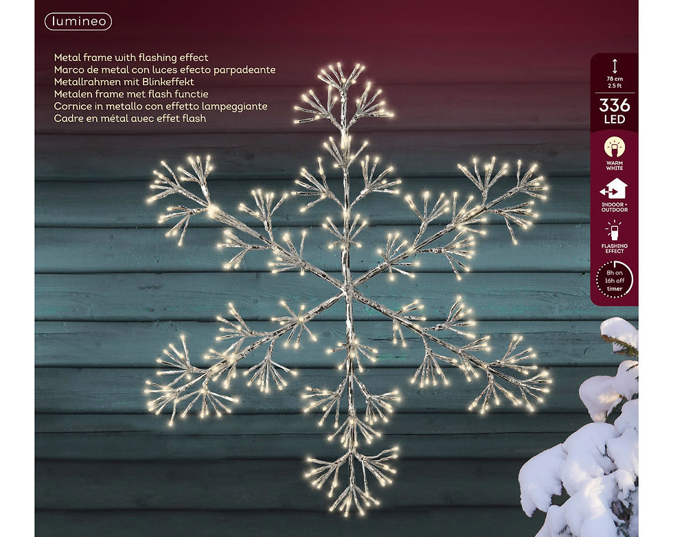 Miniatura: Copo Nieve. Efecto Flashing. 5x72x78cm.