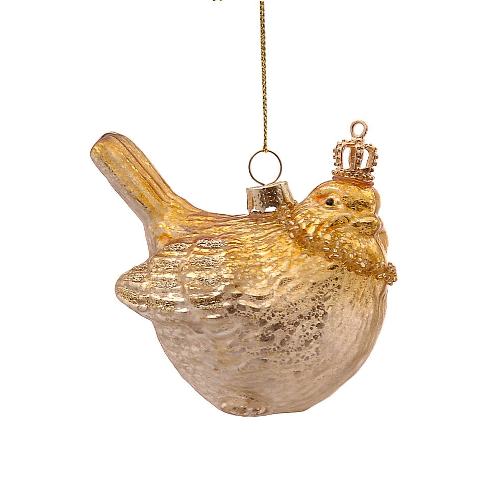 Miniatura: Colgante pájaro, cristal, 10cm.