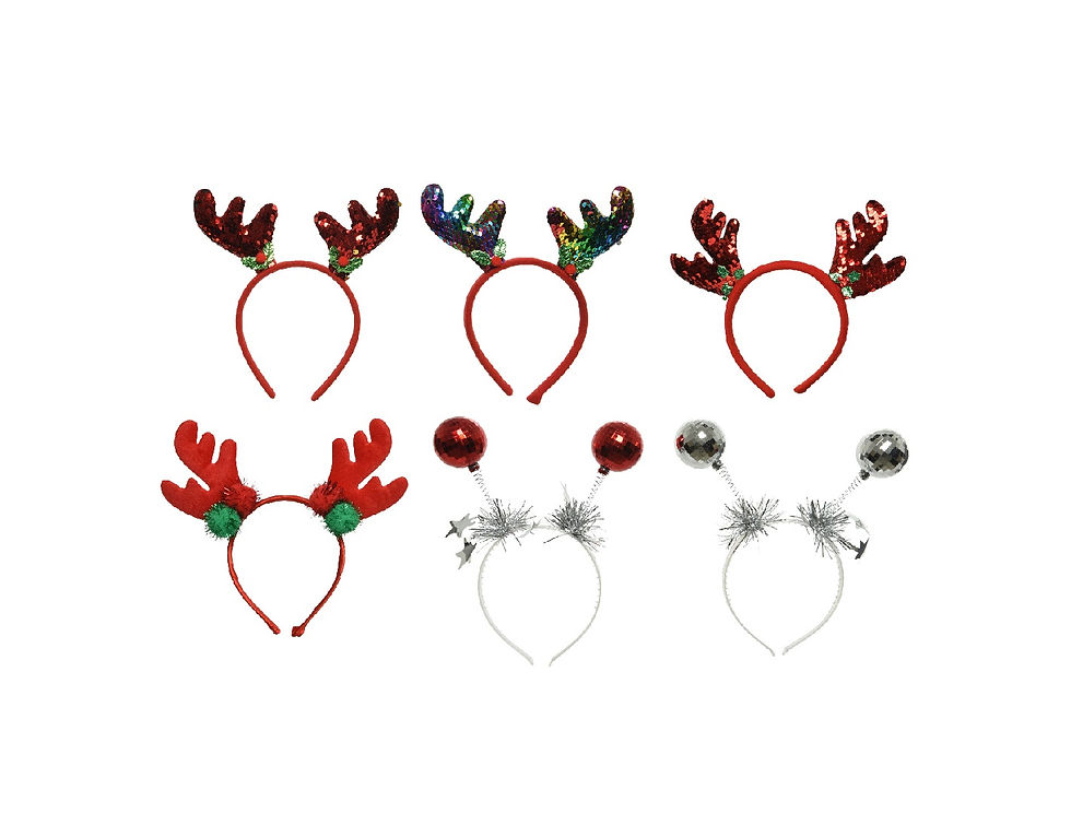 Miniatura: Diademas navideñas. Largo 1cm x Ancho 24cm x Alto 22cm.