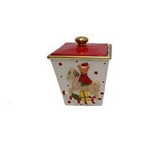 Miniatura: Tarro decorativo. Cerámica. 18cm.