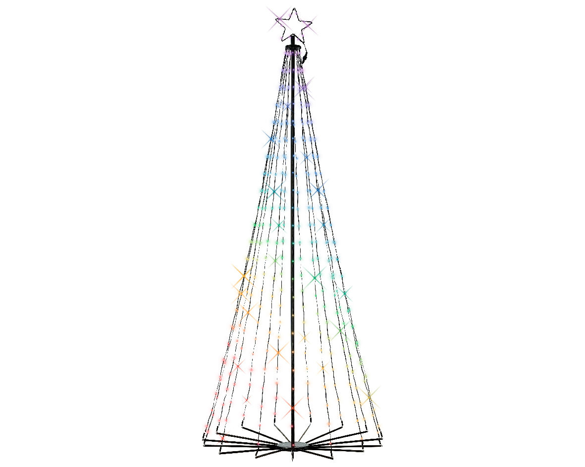 Luces LED, cambio color, exterior. Diámetro 100cm x Alto 240cm.