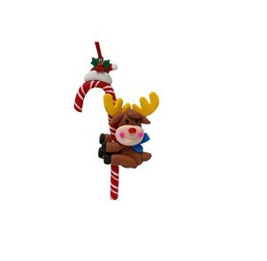 Miniatura: Colgante bastón navideño.