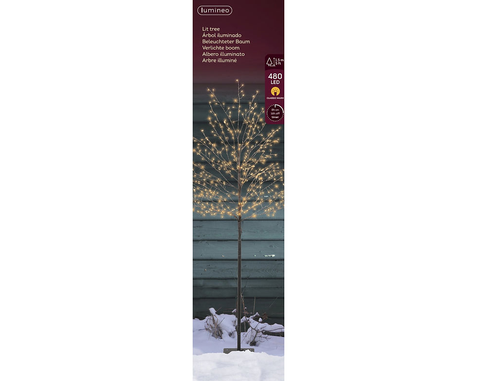 Miniatura: Árbol de Luz Extra Cálida. Micro LED. 60x150cm.