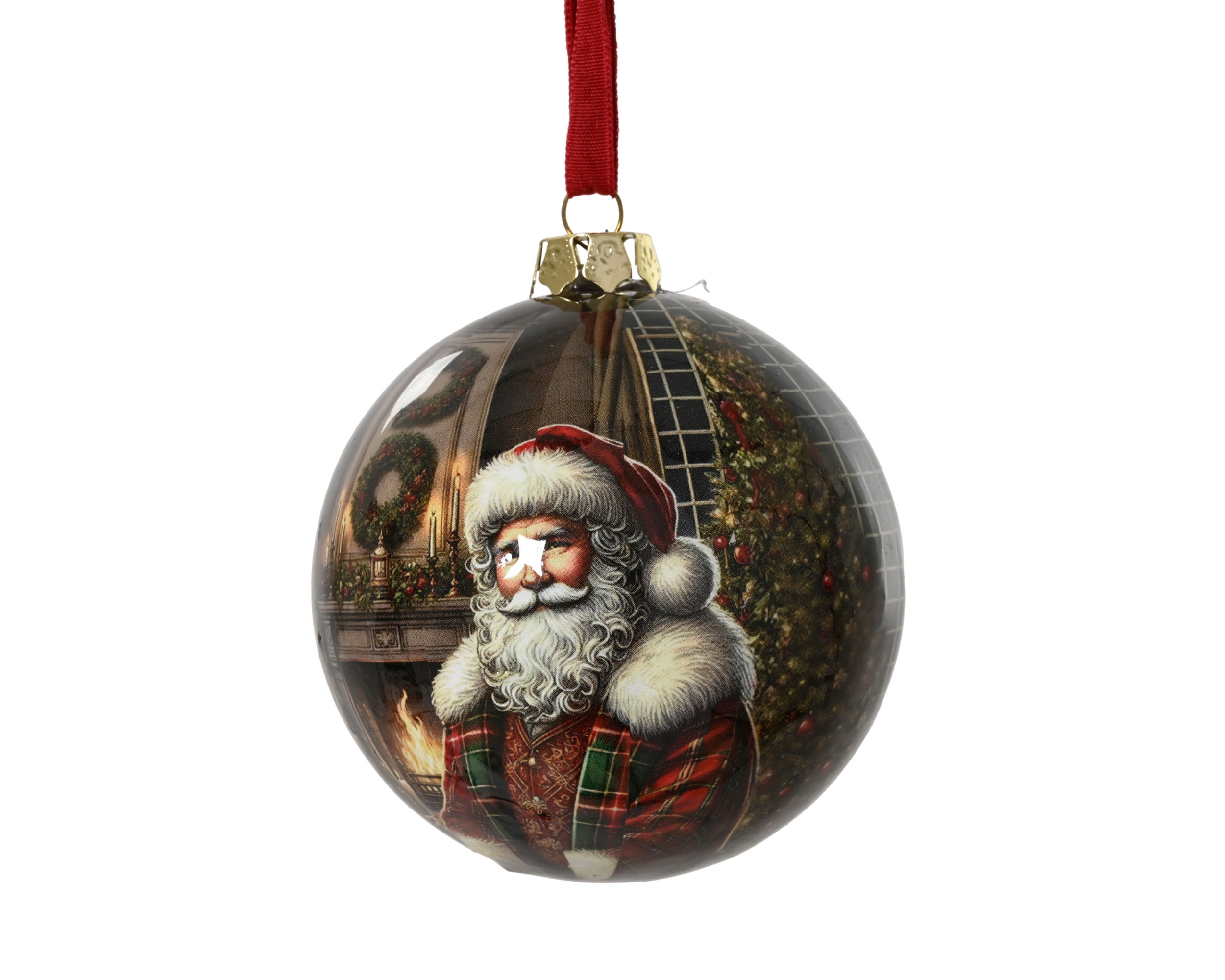 Bola Poliestireno Santa Claus. 8cm.