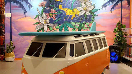 custom company murals, personal murals female artist , small business support