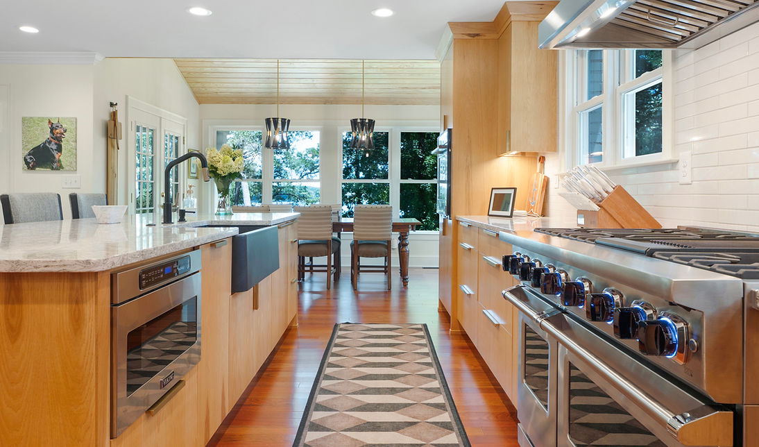 Newly remodeled kitchen and dining area overlooking Lake Hartwell, SC.