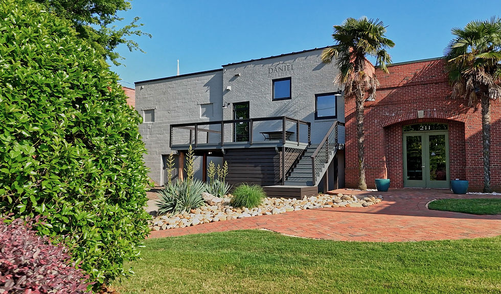 Back porch of the Daniel Builders Anderson location.