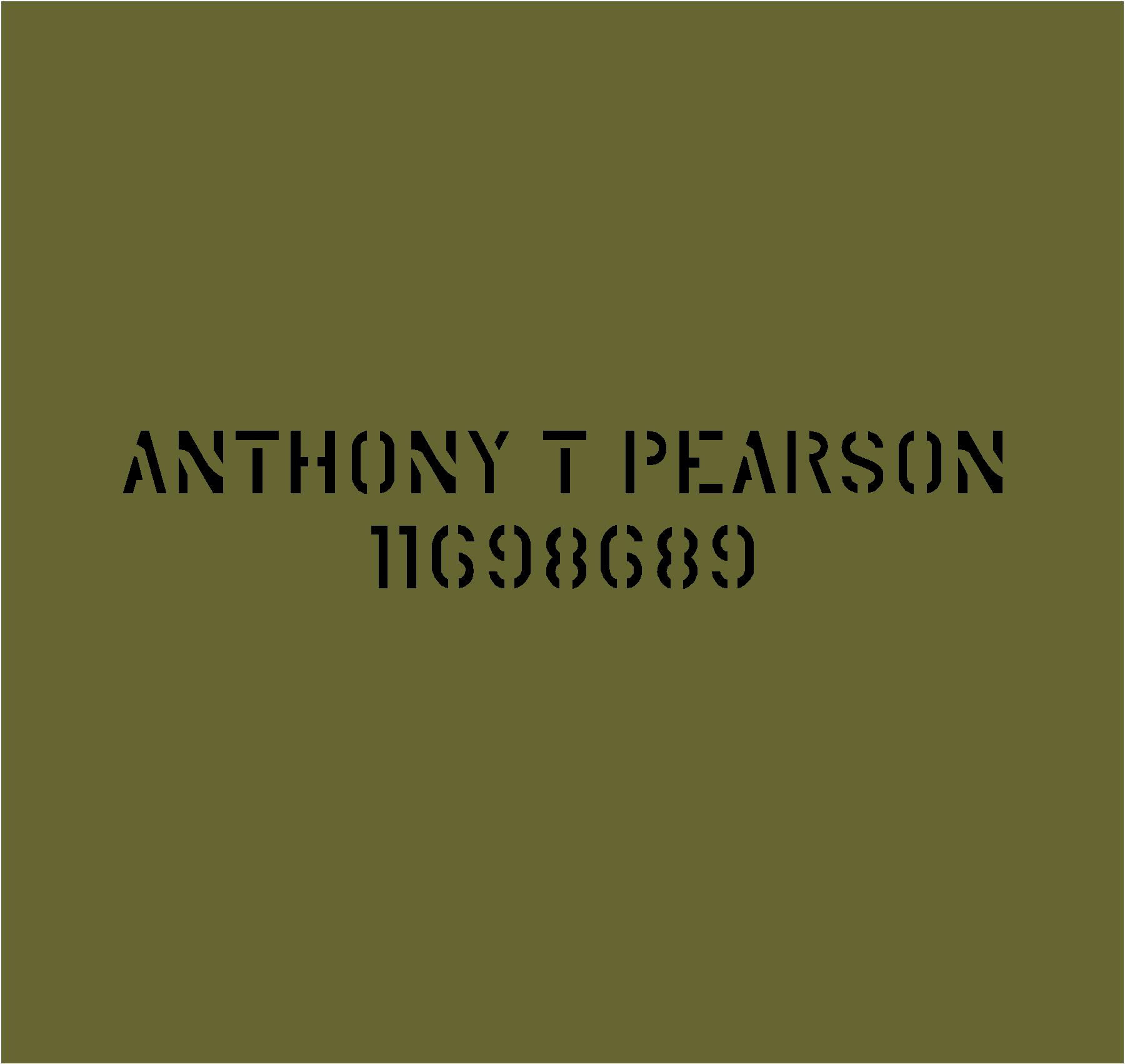 REUSABLE NAME & SERVICE NUMBER KIT STENCIL