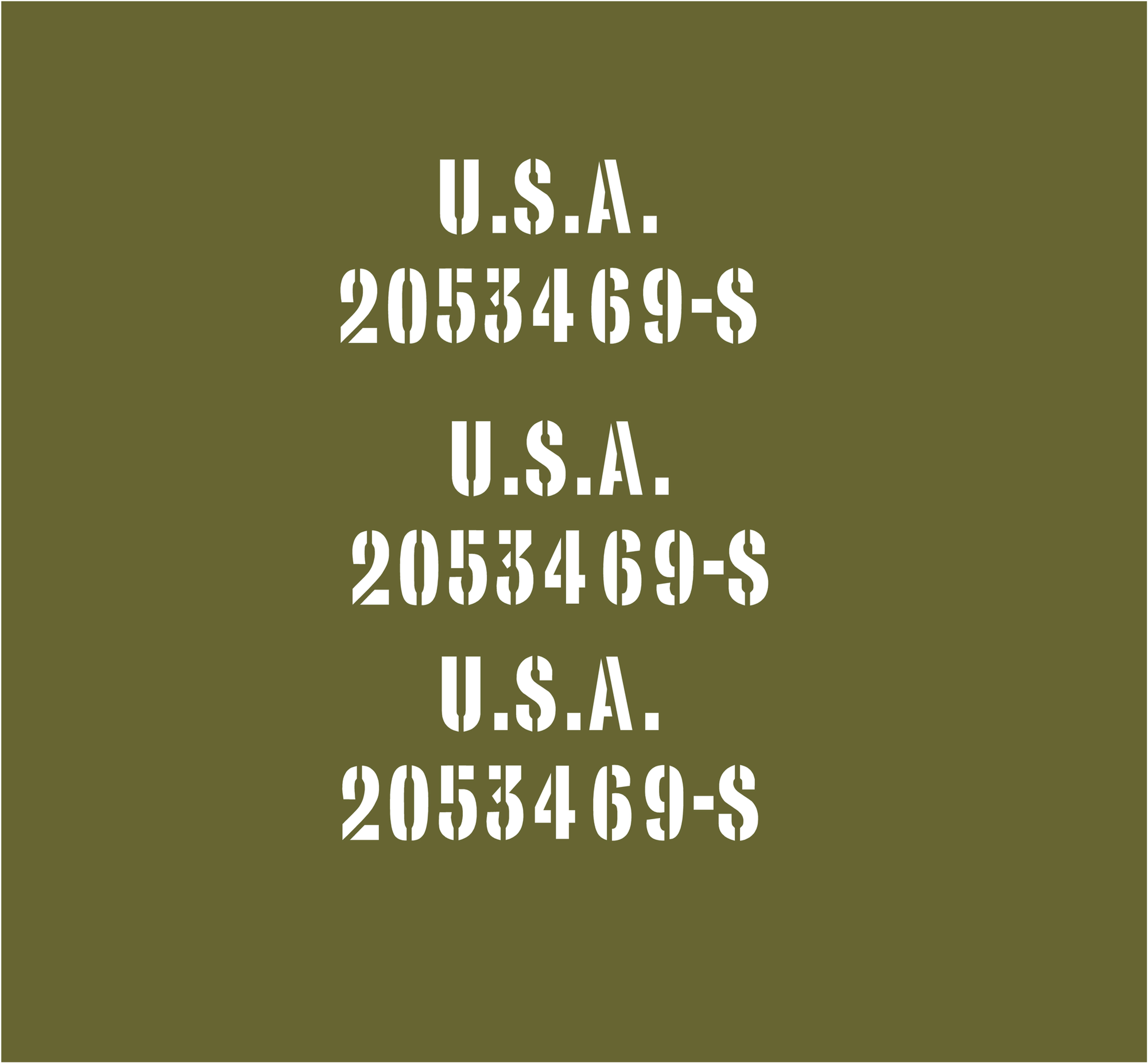 3x US HOOD NUMBERS KIT