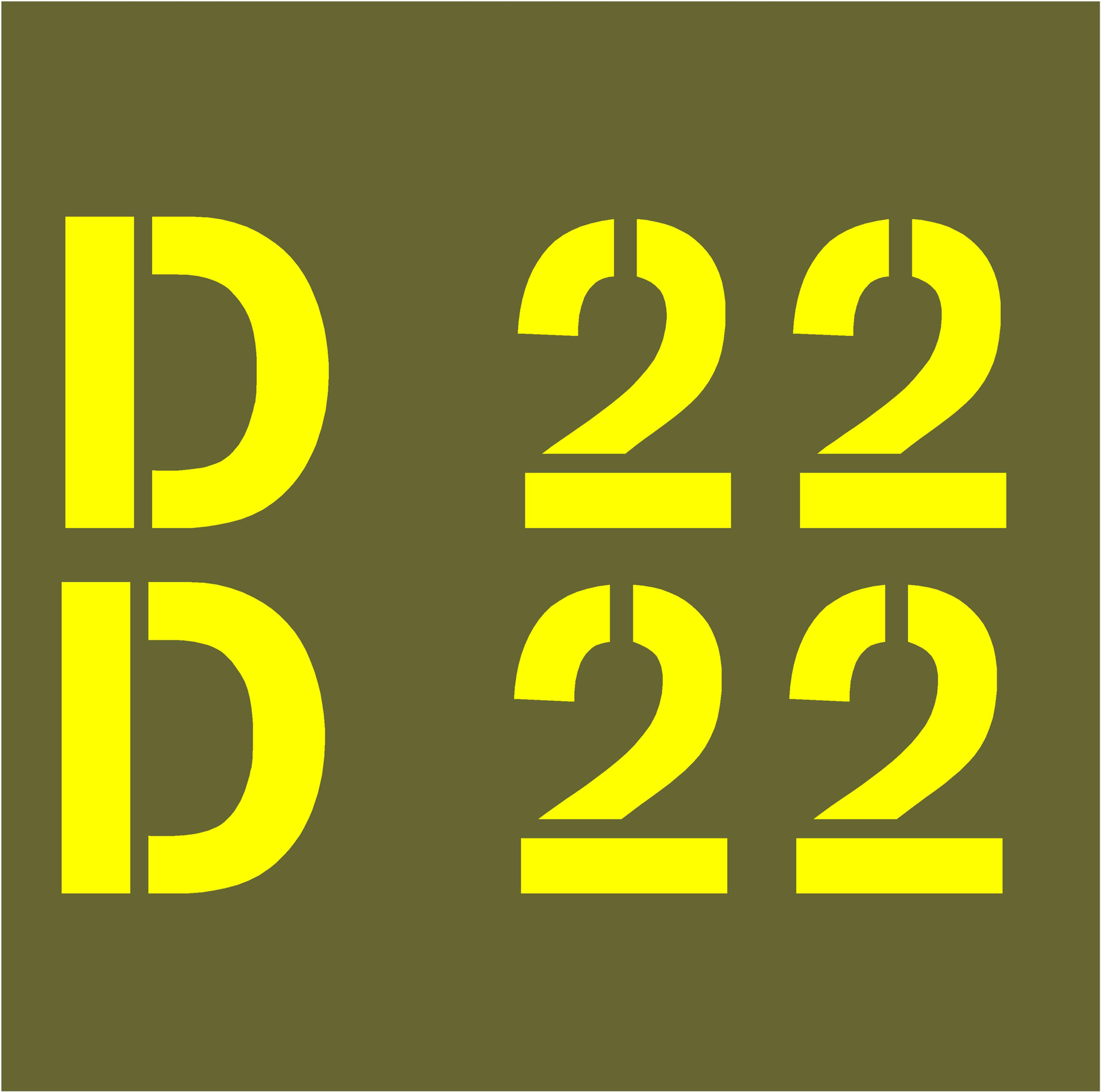 PAIR US ARMOURED VEHICLE MARKINGS