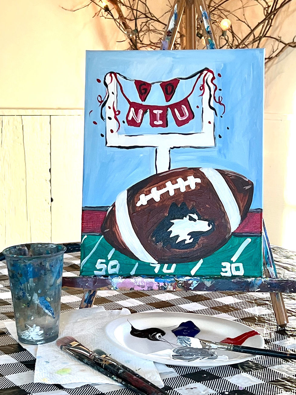 Thumbnail: Pizza, Paint and Sip for NIU 2026 Homecoming with Chelsea McGhee Studios