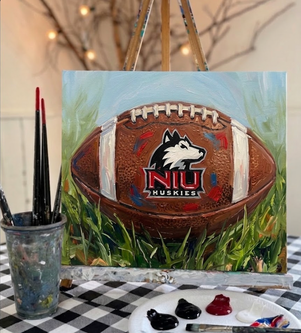 Thumbnail: Pizza, Paint and Sip for NIU 2026 Homecoming with Chelsea McGhee Studios