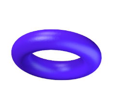 canva 3d purple circle shape design