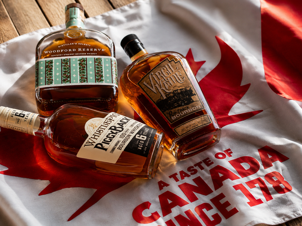 Bourbon on a Canada Flag