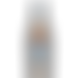Bottle of Kentucky Straight Bourbon Whiskey with blue label and cap, "The Kentucky Series" text, 8 years aged. Clear background.