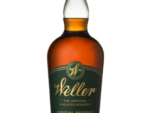 Bottle of Weller Special Reserve wheated bourbon with dark green label.