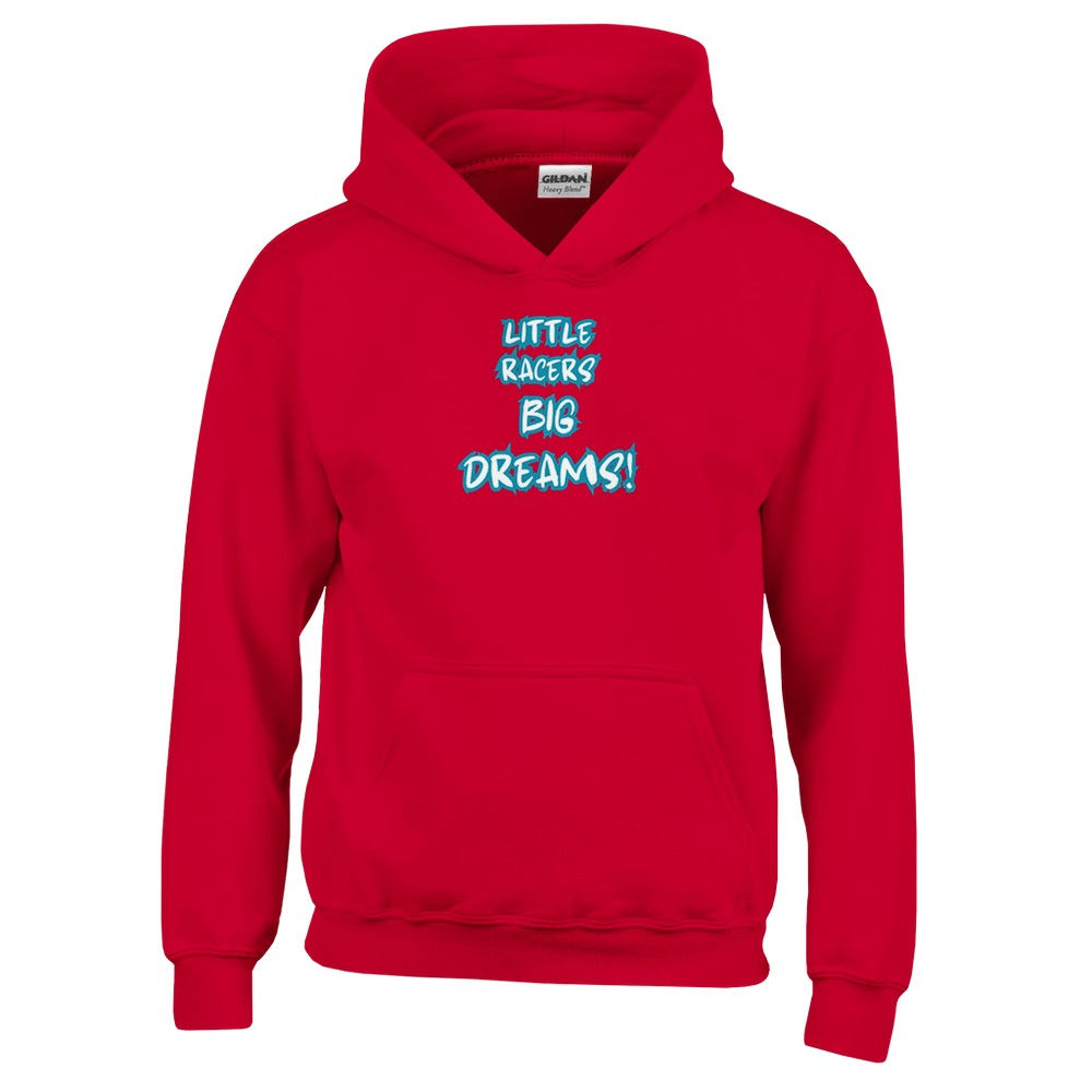 Little Racer Big Dreams Kids Pullover Hoodie