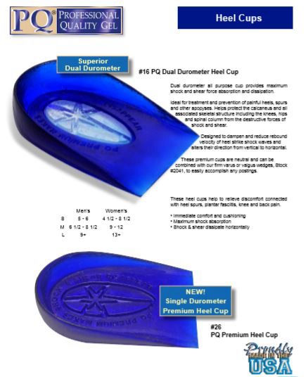 Heel Cups by Rieckens Orthotic Lab