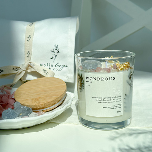 Wondrous (Natural Handcrafted Candle White Tea) mylin design & co
