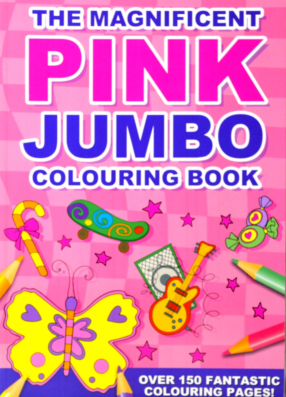 The Magnificent Pink Jumbo Colouring Book.