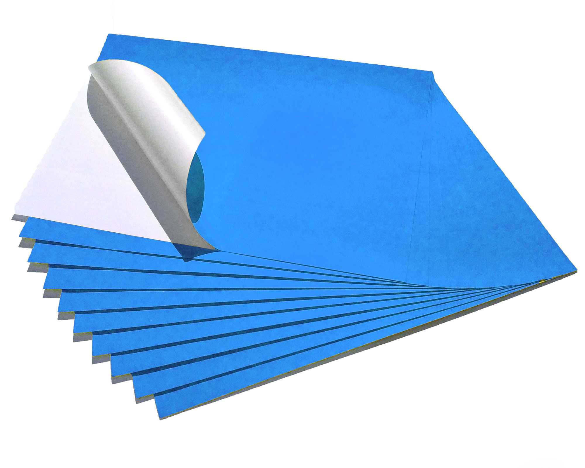 A4 Matte Blue Coloured Sticker Paper Label | Only Laser Printable