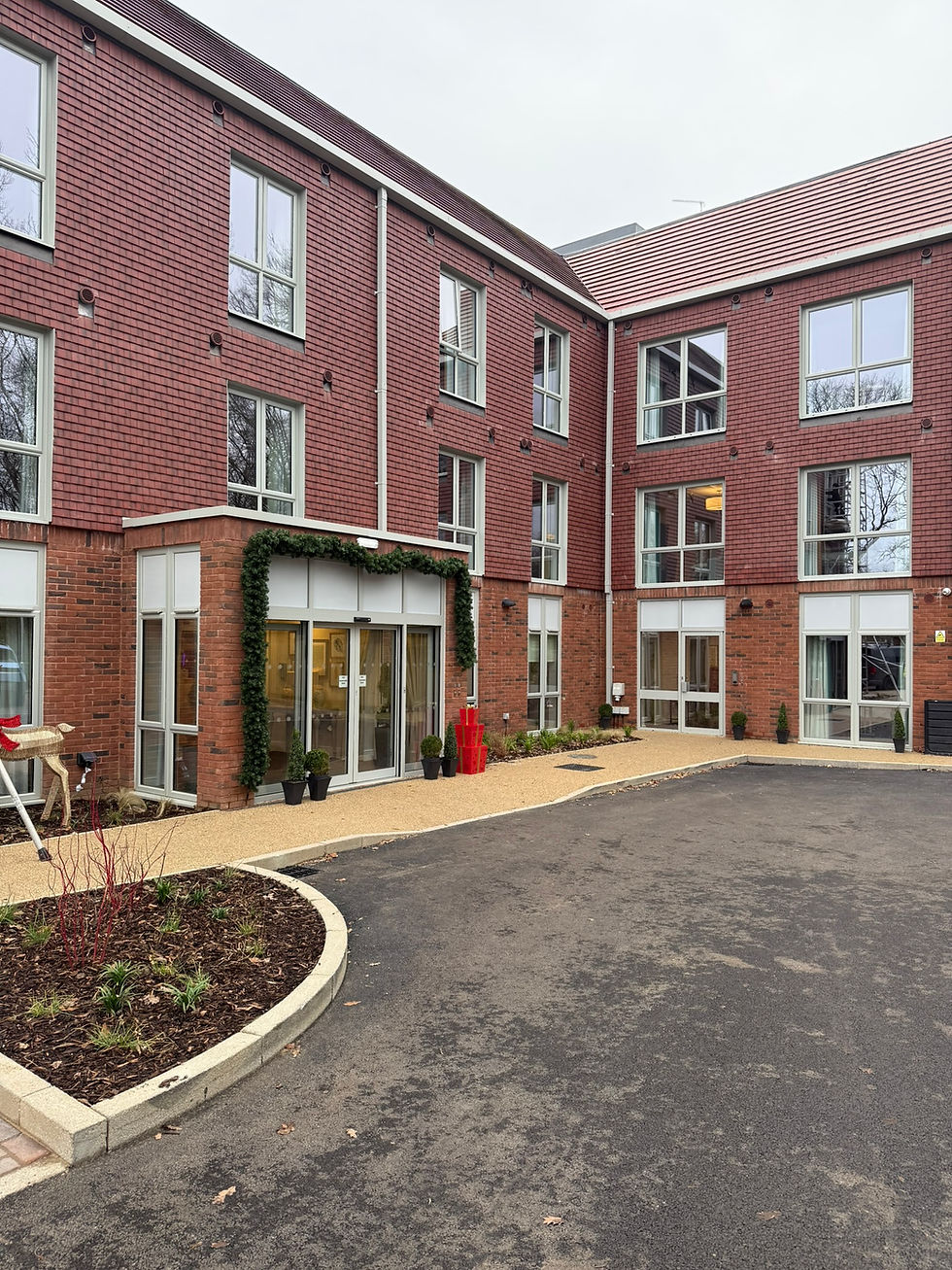 Care home development exterior with electrical installation by Ainslie Sharp Ltd